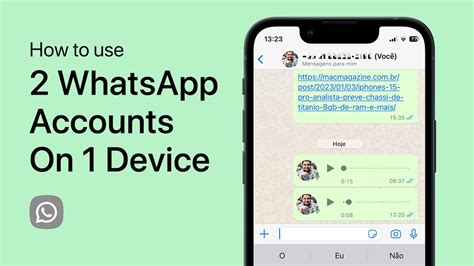 how to add two whatsapp accounts.